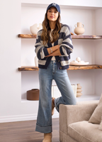 L/S Buttoned Front Sweater Cardigan