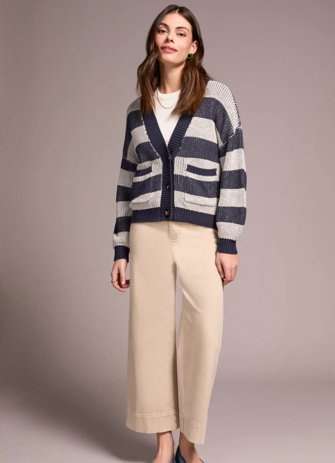 L/S Buttoned Front Sweater Cardigan