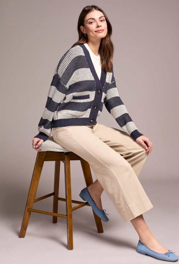 L/S Buttoned Front Sweater Cardigan