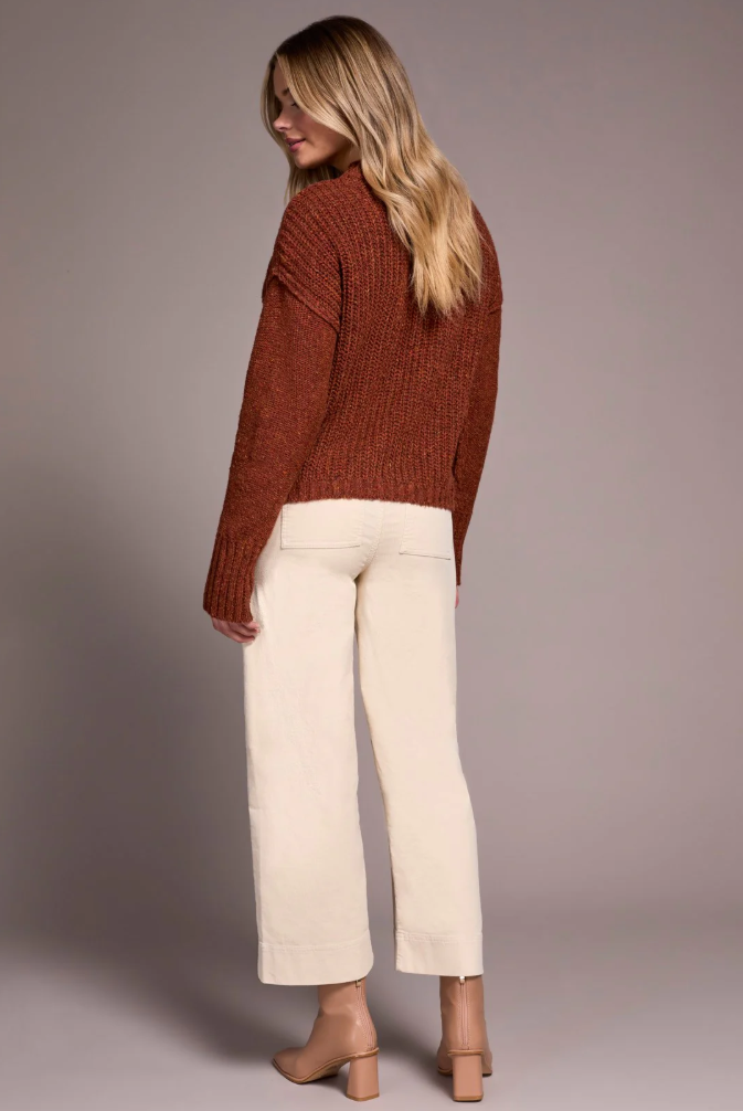 Crew Neck Sweater W/Puff SLV
