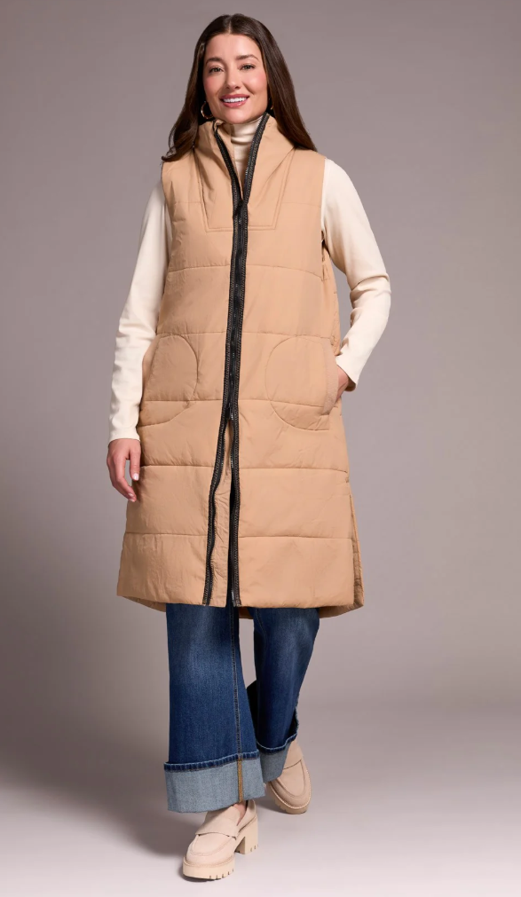 Zip Front Quilted Vest