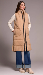 Zip Front Quilted Vest