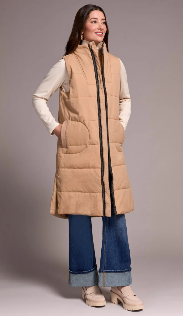 Zip Front Quilted Vest