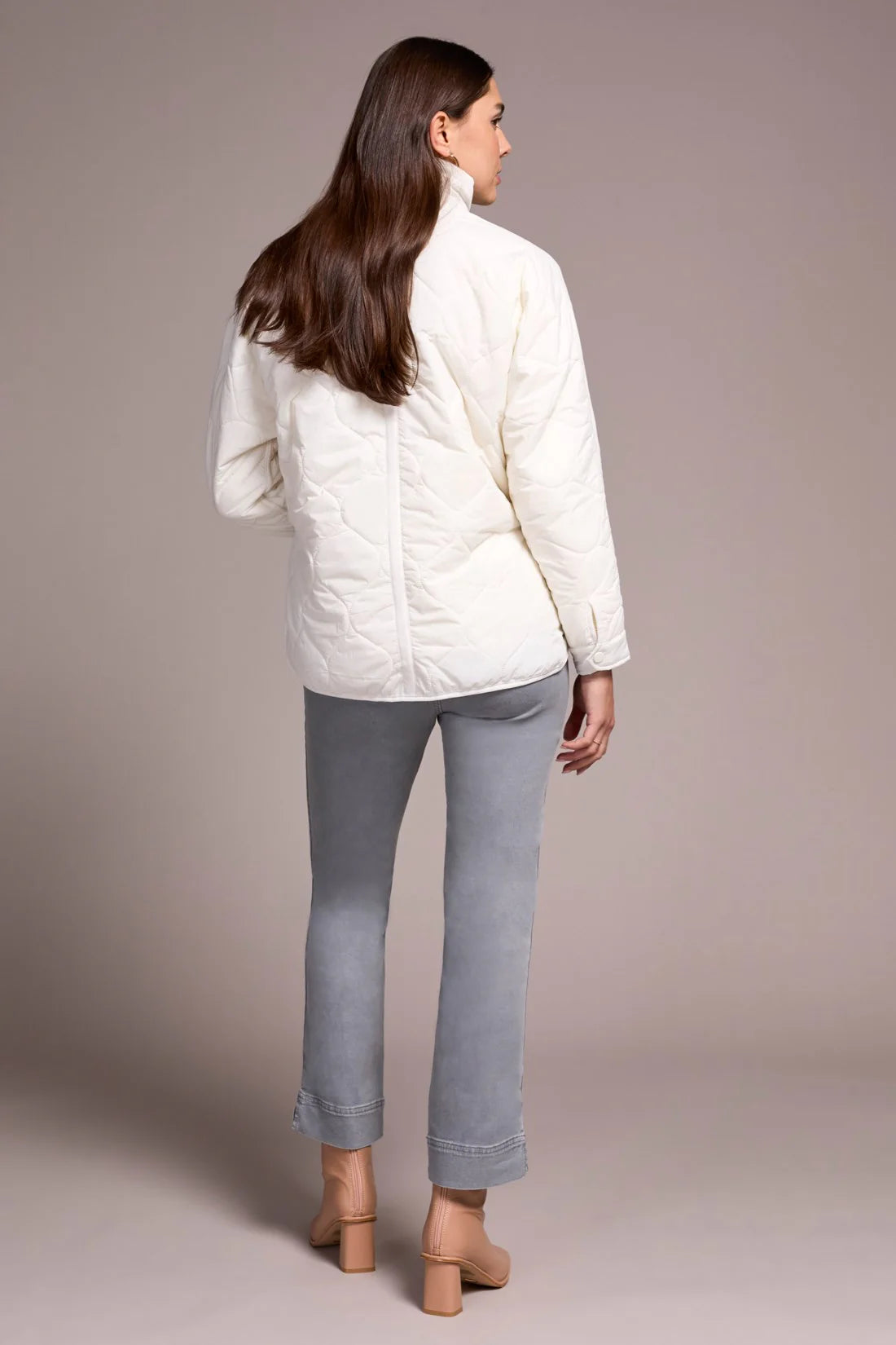 Zipped Frt Quilted Jacket