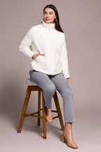 Zipped Frt Quilted Jacket